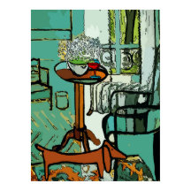 Green Room Dachsund, Matisse Style