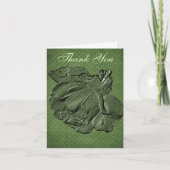 Green Roos Floral Art Hartelijk dank Bedankkaart (Voorkant)