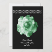 GREEN Roos Petals Weddenschap Kaart (Achterkant)