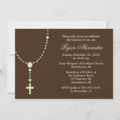 Green Rosary Invitations Kaart (Voorkant)
