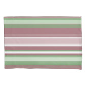 Green, Rose and Pink Stripes Kussensloop (Voorkant)