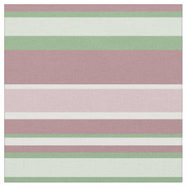 Green, Rose and Pink Stripes Stof