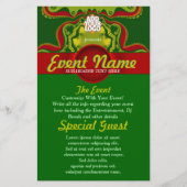 Green Royal Goddess Art Custom Event Flyer (Voorkant)
