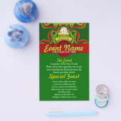 Green Royal Goddess Art Custom Event Flyer (Enkel)
