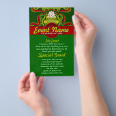 Green Royal Goddess Art Custom Event Flyer (Hand)