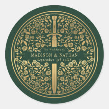 Green Royal Medieval Sword Wedding