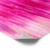 Green roze Waterverf Art Modern Trendy Poster (Hoek)