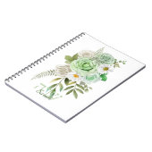 Green Rozen and White Daisies Journal Notitieboek (Linkerzijde)