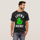 Green Rubber Duck Lucky Ducky Quack St Patricks D T-shirt (Voorkant volledig)