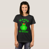 Green Rubber Duck Sunglasses Happy Go Ducky St Pat T-shirt (Voorkant volledig)