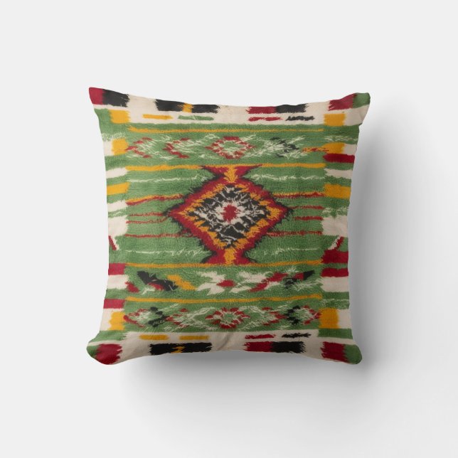 Green Rug Kussens: Traditionele schoonheid voor de Kussen (Voorkant)