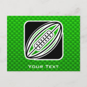 Green Rugby Briefkaart (Voorkant)