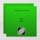 Green Rugby Kaart (Voorkant / Achterkant)