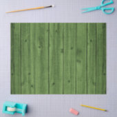 Green Rustic Beauful Wood Texture Tissuepapier (Craft)