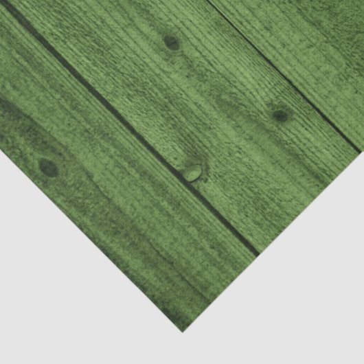 Green Rustic Beauful Wood Texture Tissuepapier (Detail)