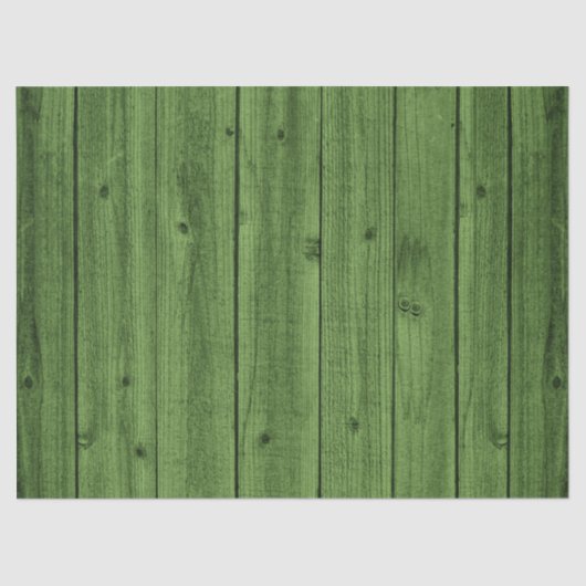 Green Rustic Beauful Wood Texture Tissuepapier (Voorkant)