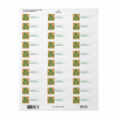 Green Rustic Cadeaus Holiday Adresetiketten Etiket (Full Sheet)