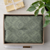Green Rustic Damask  Wallpaper Tissuepapier (Geschenk)