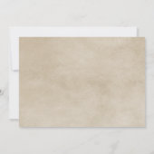 Green Rustic Damask Wedding Invite Kaart (Achterkant)