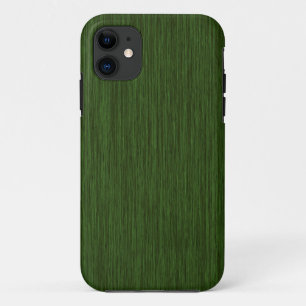 Green Rustic Grainy Wood Achtergrond iPhone 11 Hoesje