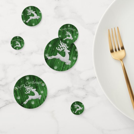 Green Rustic kerstrendiertafel Confetti (Groep)