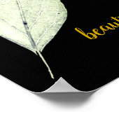 Green Rustic leaf Natuur Love Art Paint Poster (Hoek)