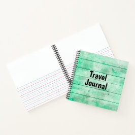 Green Rustic Travel Journal Notitieboek
