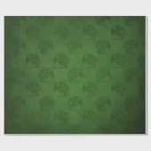 Green Rustic Vintage Dragon Print Cadeaupapier (Vlak)