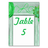 Green Rustic Wedding Kaart (Achterkant)