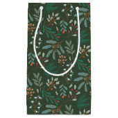 Green Rustic Winter Botanical Klein Cadeauzakje (Voorkant)