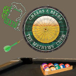 Green Rustic Wood Cheers in Beers Drink Dart Boa Dartbord<br><div class="desc">Cozy Living. Rustic Kelly Green Wood Tone Grain Cheers in Beers Drink Beer Dart Board. Dit leuke dartbord is perfect voor je Man grot en maakt de perfecte gepersonaliseerde Gift. Het is geweldig voor afstuderen, bruiloften, feestjes, familiereünigen en gewoon voor de alledaagse plezier. Onze gebruiksvriendelijke sjabloon maakt het personaliseren gemakkelijk....</div>