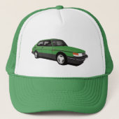 Green Saab 900 Turbo Coupé Trucker Pet (Voorkant)