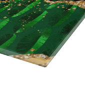 Green Safari Animal Print Agate Snijplank (Hoek)