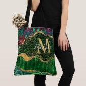 Green Safari Animal Print Agate Tote Bag (Dichtbij)