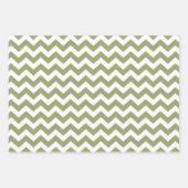 Green Safari Chevron met Pop Art Giraffe Inpakpapier Vel (Voorkant 2)