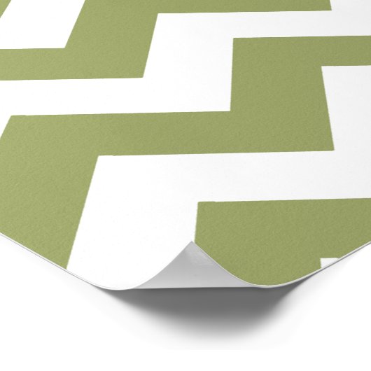 Green Safari Chevron Poster (Hoek)