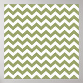 Green Safari Chevron Poster (Voorkant)