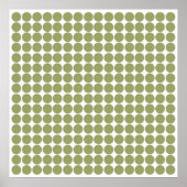 Green Safari Dot Poster (Voorkant)