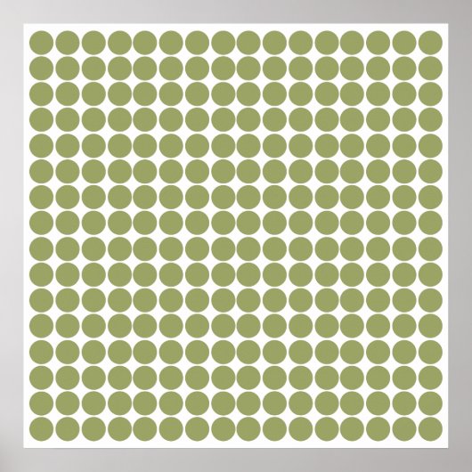 Green Safari Dot Poster (Voorkant)