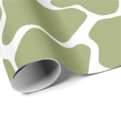 Green Safari Giraffe Cadeaupapier (Rol Hoek)