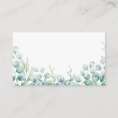 Green Safari Oerwoud Dieren Luier Raffle Kaart (Achterkant)