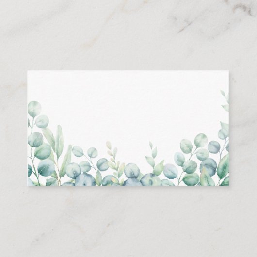 Green Safari Oerwoud Dieren Luier Raffle Kaart (Achterkant)