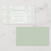 Green Safari Toile Oerwoud Them baby shower aanvra Informatiekaartje (Voorkant / Achterkant)