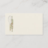 Green Sage Cream Blank Note Food Bakery Cook Visitekaartje (Achterkant)