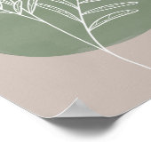 Green Sage Farmhouse Botanical White Poster (Hoek)