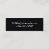 Green Sage & Greenery Elegant Leaf lijst Mini Visitekaartje (Achterkant)