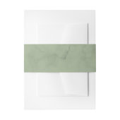 Green Sage Marble Greenery Modern Wedding Uitnodigingen Wikkel (Voorkant Voorbeeld)