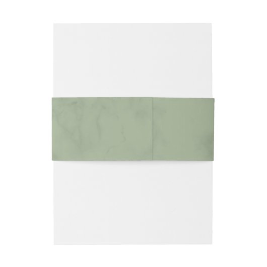 Green Sage Marble Greenery Modern Wedding Uitnodigingen Wikkel (Achterkant Voorbeeld)