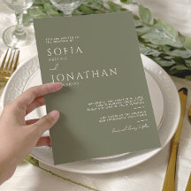 Green Sage Minimalistische Elegante Huwelijk