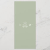 green sage programmakaart (Achterkant)